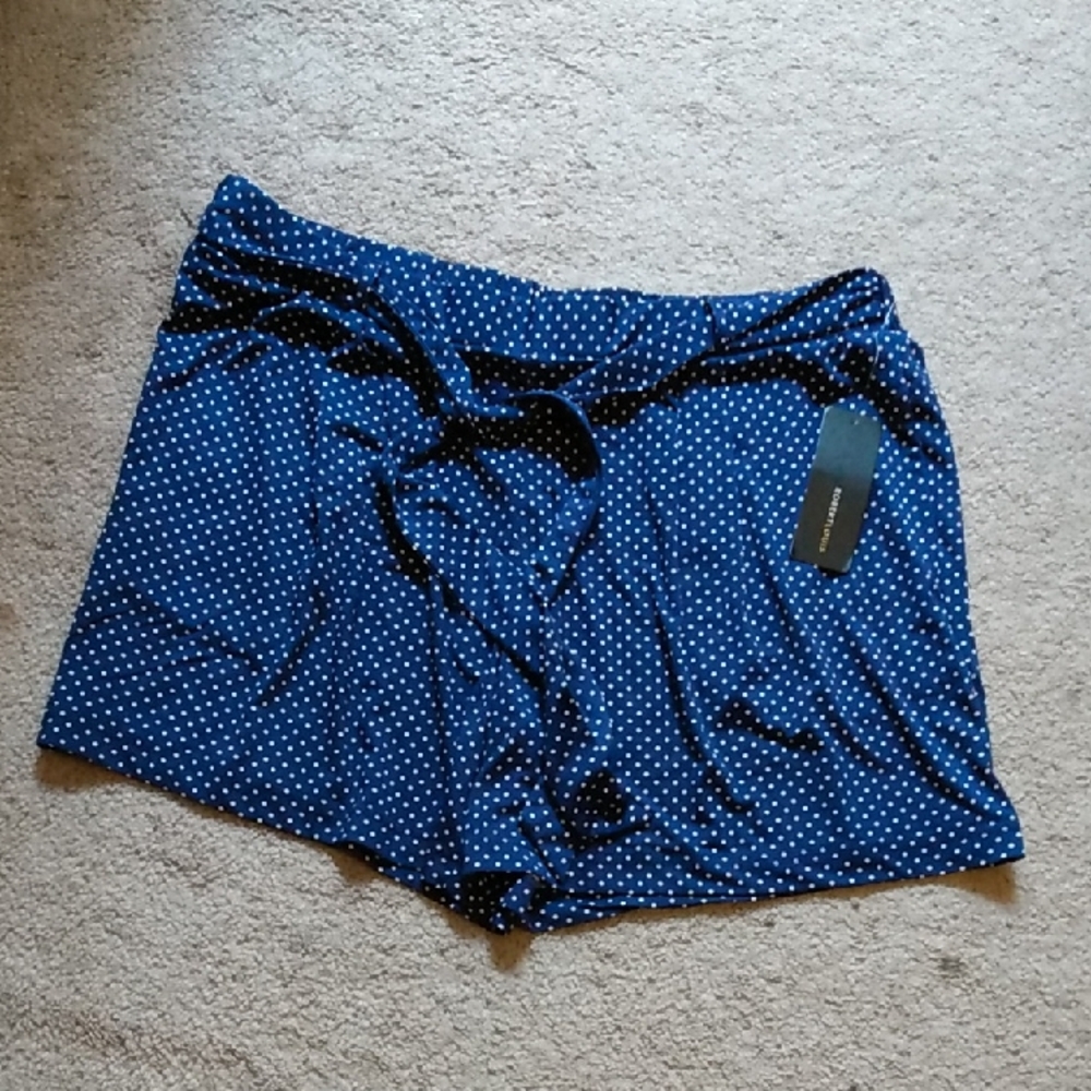 Women's Blue Polka Dot Shorts